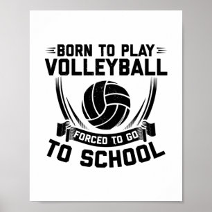 Volleyball Player Sayings Team Coach Sport Gift Poster