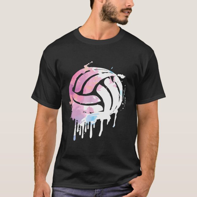 Volleyball Player Sayings Team Coach Sport Net  Id T-Shirt (Front)