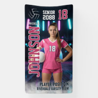 Volleyball Player Senior Night Photo Futuristic