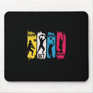 Volleyball Player   Set Spike Repeat Mouse Pad