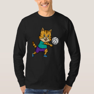 Volleyball Player Spike Net Cat Whisperer T-Shirt