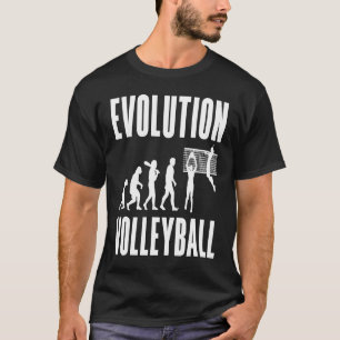 Volleyball Player Sport Retro Evolution Volleyball T-Shirt