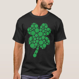 Volleyball Player St Patrick's Day Clover Irish T-Shirt