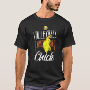 Volleyball Player Team Chicken Vintage Volleyball  T-Shirt