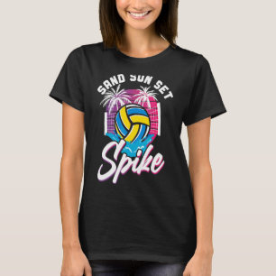 Volleyball Player Team Vintage Retro 90s 80s Sand T-Shirt