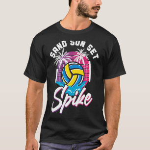 Volleyball Player Team Vintage Retro 90s 80s Sand T-Shirt