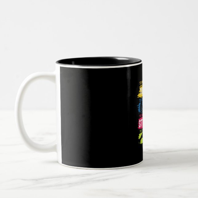 Volleyball Player | Tough Quick Strong Two-Tone Coffee Mug (Left)