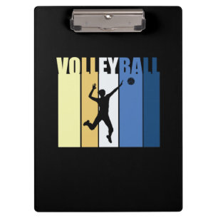 Volleyball Player Vintage Volleyball Girls Clipboard