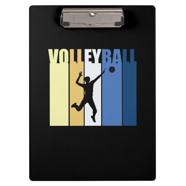 Volleyball Player | Vintage Volleyball Girls Clipboard (Front)