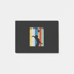 Volleyball Player   Vintage Volleyball Post-it Notes