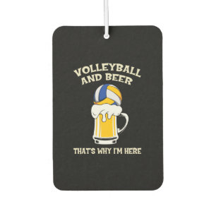 Volleyball Player   Volleyball And Beer Car Air Freshener