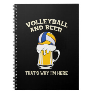 Volleyball Player   Volleyball And Beer Notebook