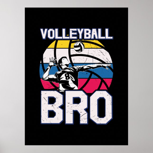 Volleyball Player | Volleyball Bro Poster (Front)