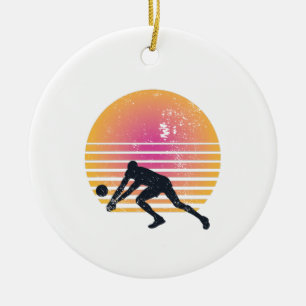 Volleyball Player Volleyball Ceramic Tree Decoration