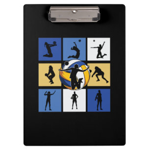 Volleyball Player   Volleyball Circle Clipboard