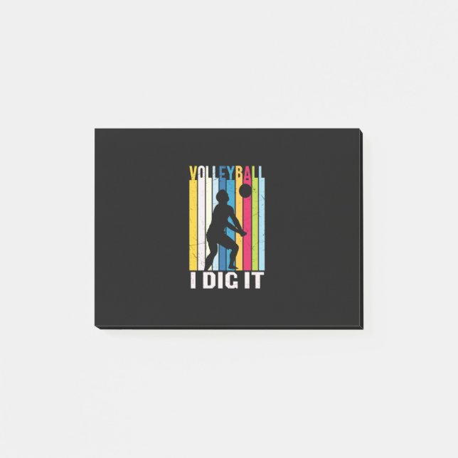 Volleyball Player | Volleyball I Dig It Post-it Notes (Front)