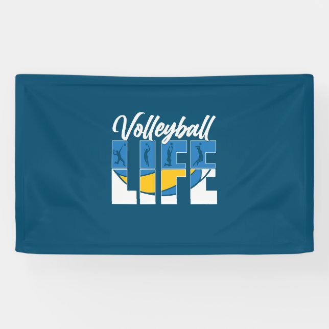 Volleyball Player | Volleyball Life Banner (Horizontal)