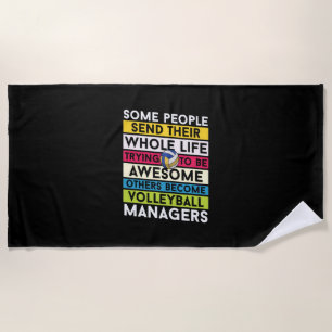 Volleyball Player Volleyball Managers Beach Towel