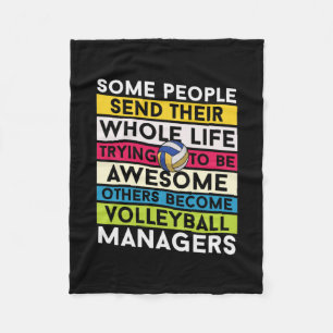 Volleyball Player Volleyball Managers Fleece Blanket