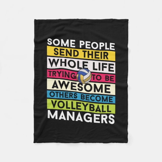 Volleyball Player | Volleyball Managers Fleece Blanket (Front)