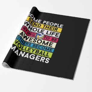Volleyball Player Volleyball Managers Wrapping Paper
