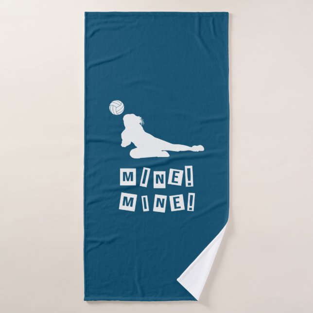 Volleyball Player | Volleyball Mine Bath Towel (Bath Towel)