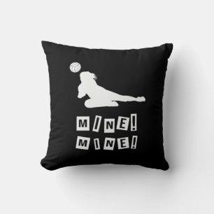 Volleyball Player Volleyball Mine Cushion