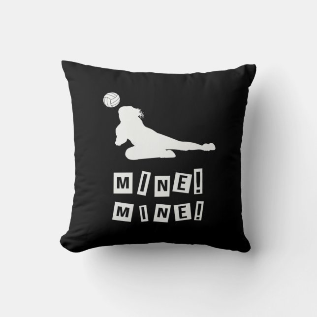 Volleyball Player | Volleyball Mine Cushion (Front)