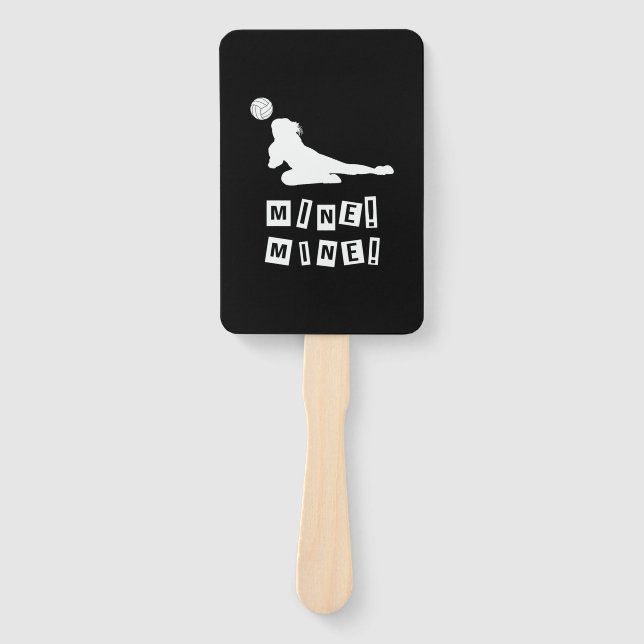 Volleyball Player | Volleyball Mine Hand Fan (Front)