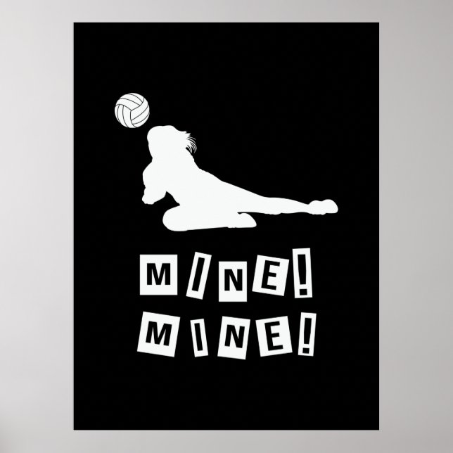 Volleyball Player | Volleyball Mine Poster (Front)