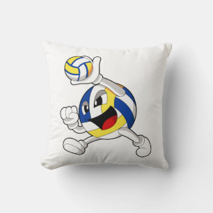 Volleyball player with Volleyball Cushion