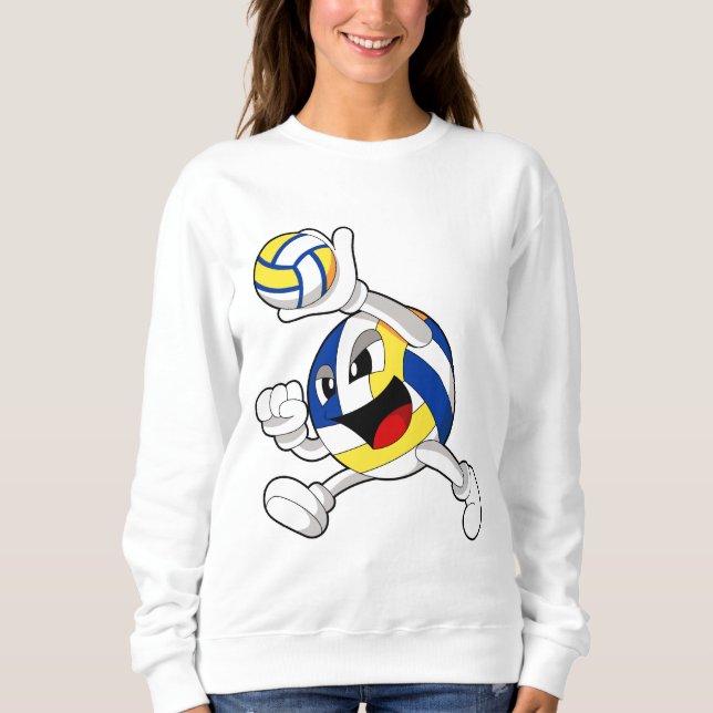 Volleyball player with Volleyball Sweatshirt (Front)