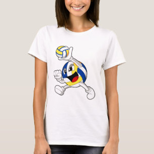 Volleyball player with Volleyball T-Shirt