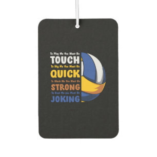 Volleyball Player   You Must Be Strong Car Air Freshener