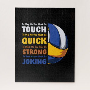 Volleyball Player You Must Be Strong Jigsaw Puzzle