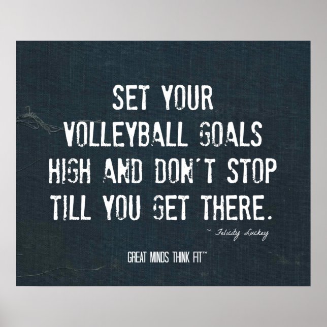 Volleyball Poster 004 - Denim Inspiration (Front)