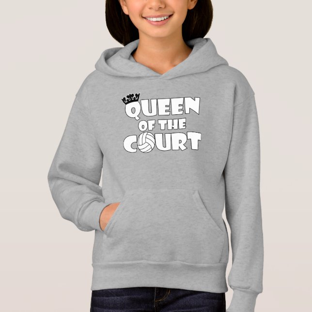 Volleyball Queen of the Court Cute Sports Player (Front)