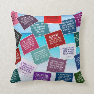 Volleyball Quotes Pillow in Colours