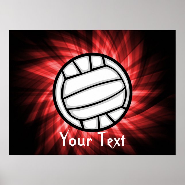 Volleyball; Red Poster (Front)