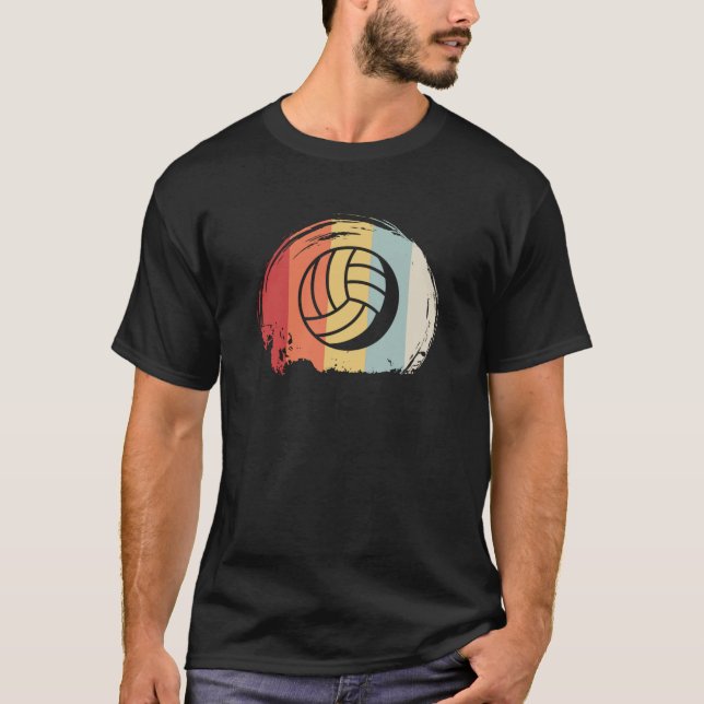 Volleyball Retro T-Shirt (Front)