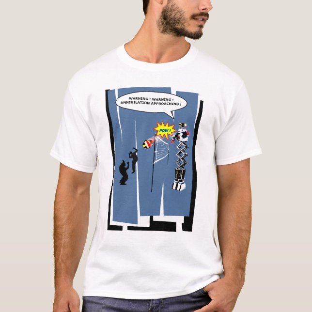 volleyball robot T-Shirt (Front)