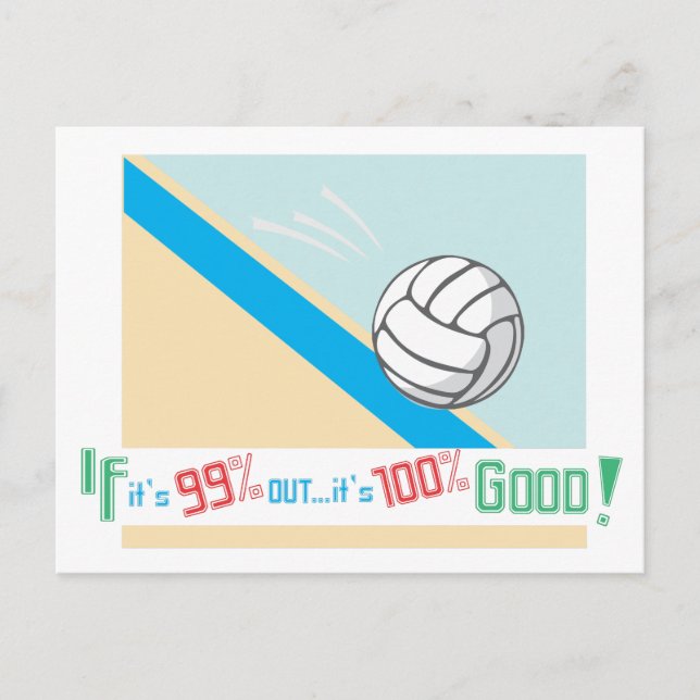 Volleyball...Rules! Postcard (Front)