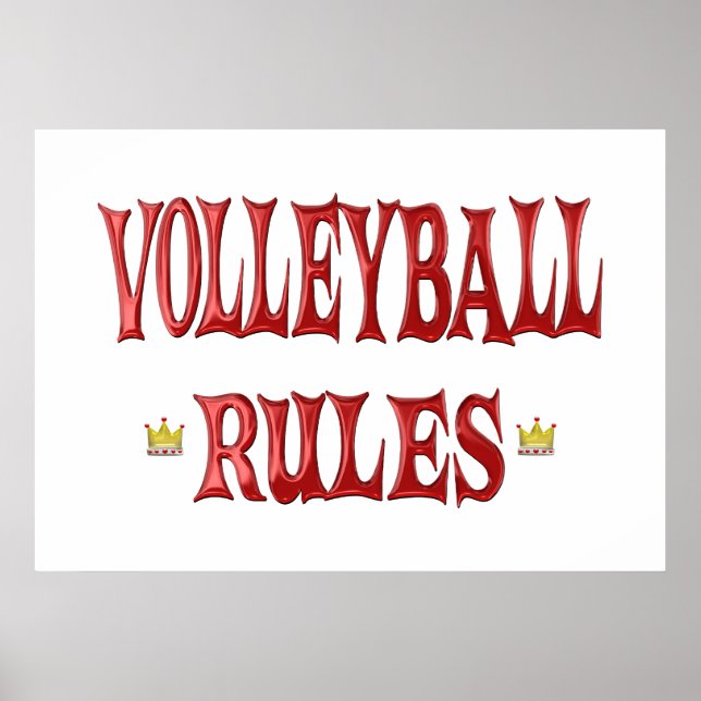 Volleyball Rules Poster (Front)