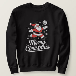 Volleyball Santa "Merry Christmas" Sweatshirt