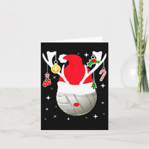 Volleyball Santa Reindeer Christmas Pajama Xmas Pj Card