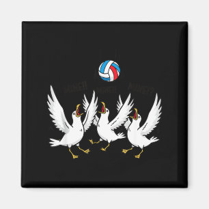 Volleyball Seagulls Funny Beach Srts Magnet