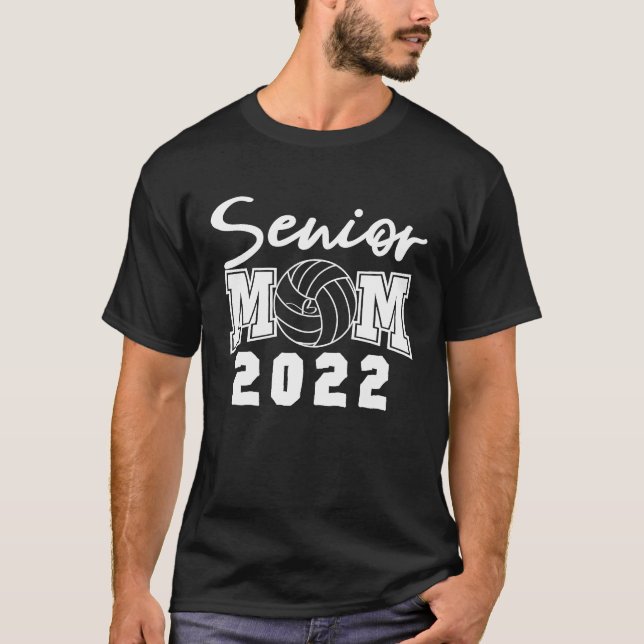 Volleyball Senior Mom 2022 Mom Back To School 2021 T-Shirt (Front)