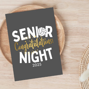 Volleyball Senior Night Congratulations Year Card