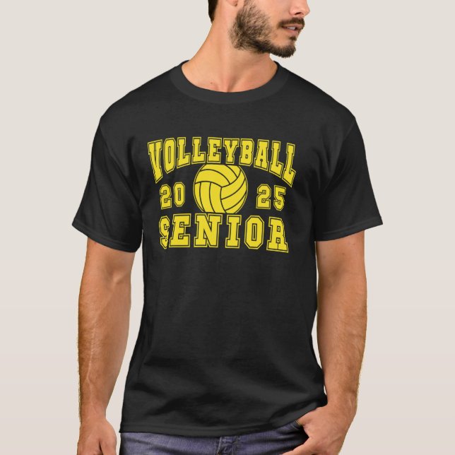 Volleyball Senior Night Volleyball Senior 2025 Gra T-Shirt (Front)