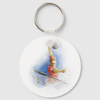 Volleyball Serve Key Ring